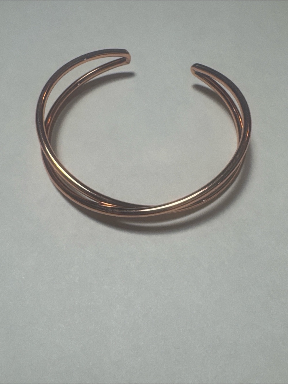 NWT tribe alive Rose Gold Tone Multi-Strand Open Cuff Bracelet
